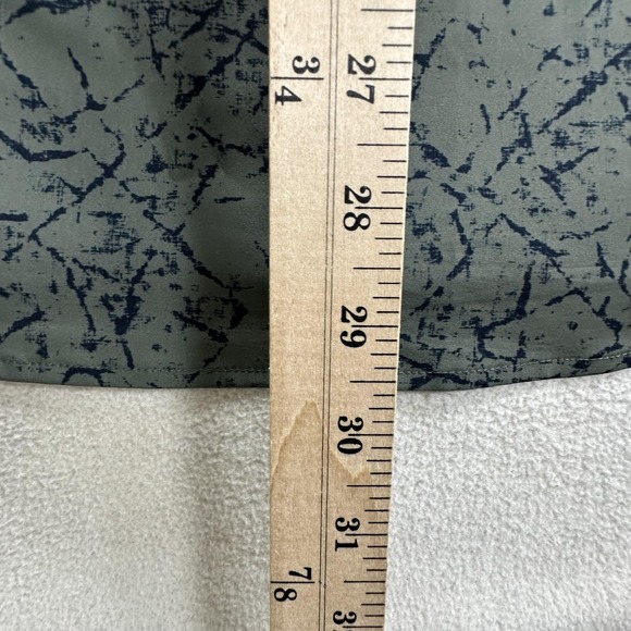 7 Diamonds Shirt Mens Large Green Timeless Melody 4-Way Stretch Short Sleeve - Picture 10 of 11